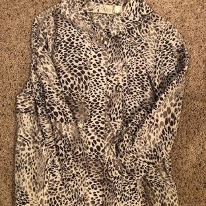 Animal print blouse